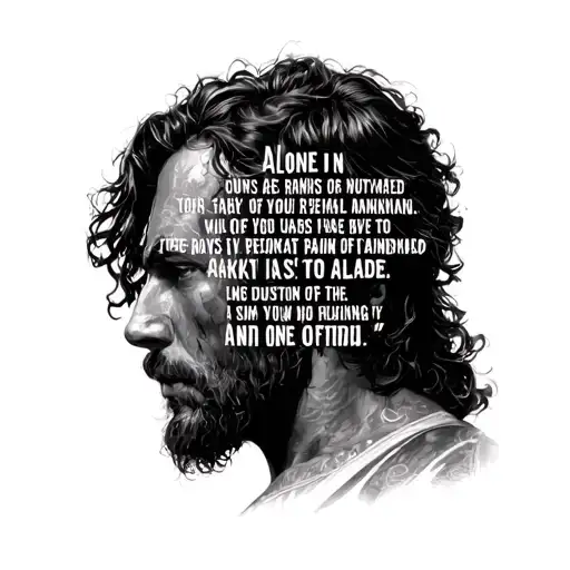 Alone In Ranks Of Mankind Quote