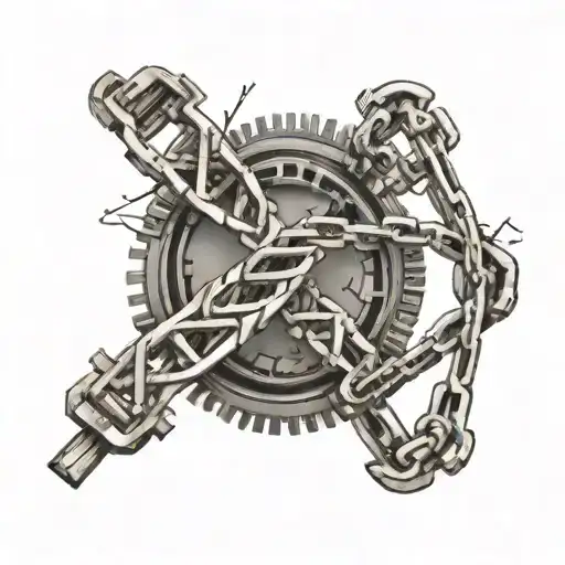 Bike Chain In Shape Of Dna Strand With Travel Ideas Around