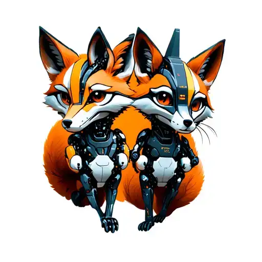 Wife Son Daughter As Robot Foxes