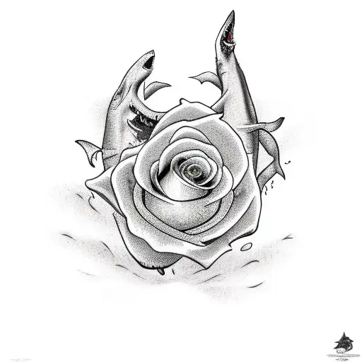 Shark With A Rose