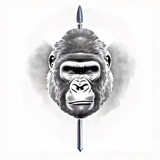 Gorilla With Sword