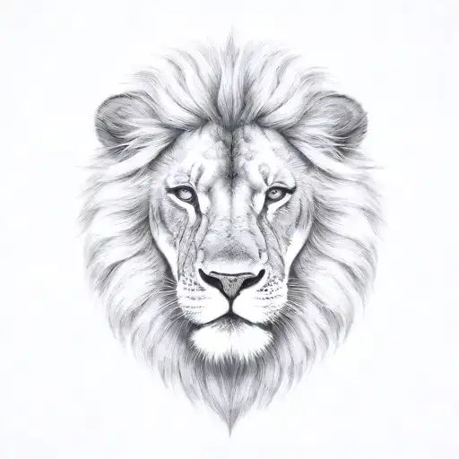 Lion Tattoo On Chest