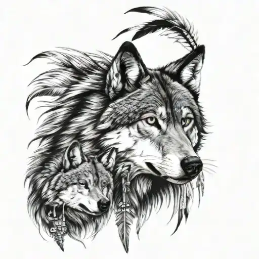 Fight Betwen Wolf Indian Girl