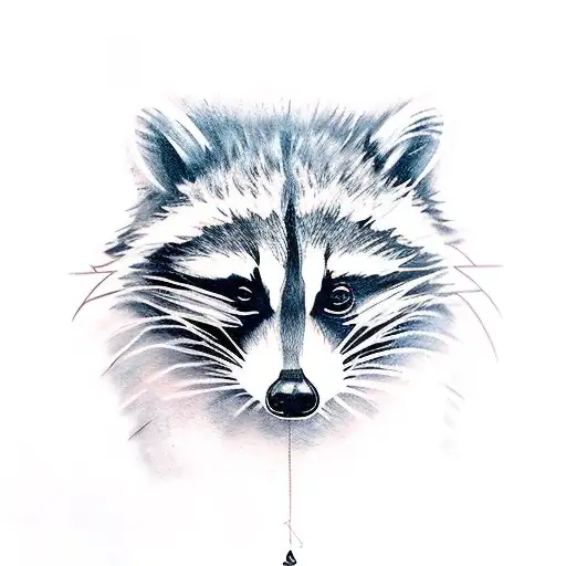 Cool Raccoon Tatto Ideal Dor Male Arm