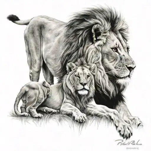 Lion Family