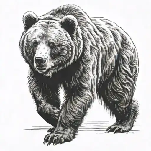 Russian Bear Walking