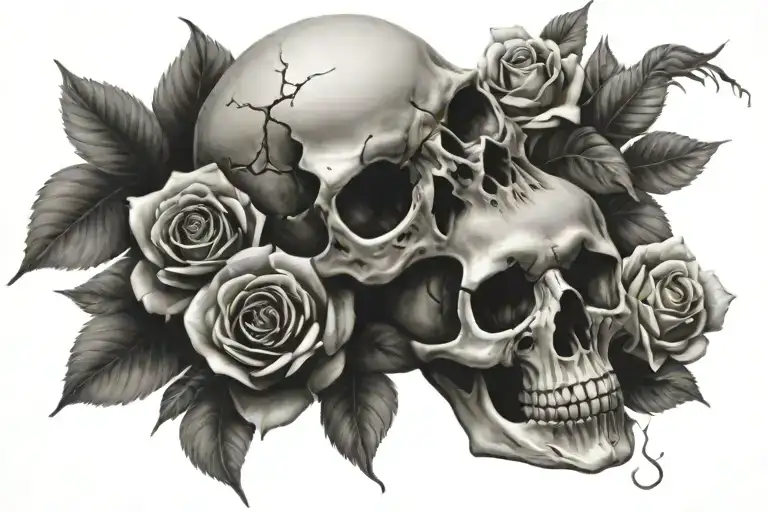 Skull And Roses