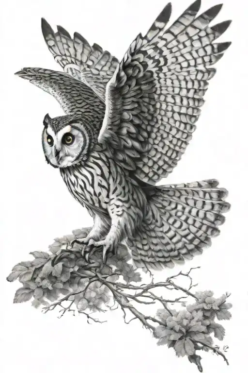 Owl Flying