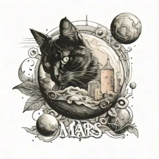 My Cats Name Is Mars Like The Planet Surrounded