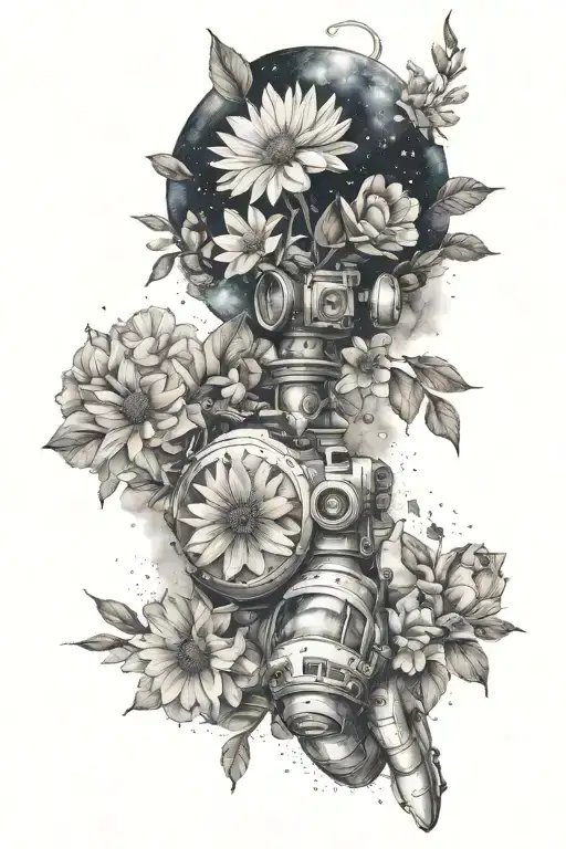 Flower And Space Themed