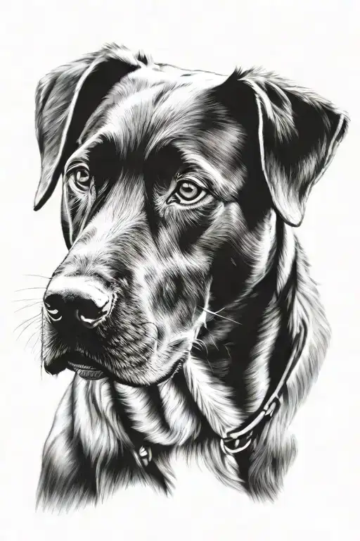 Lab Dog Portrait