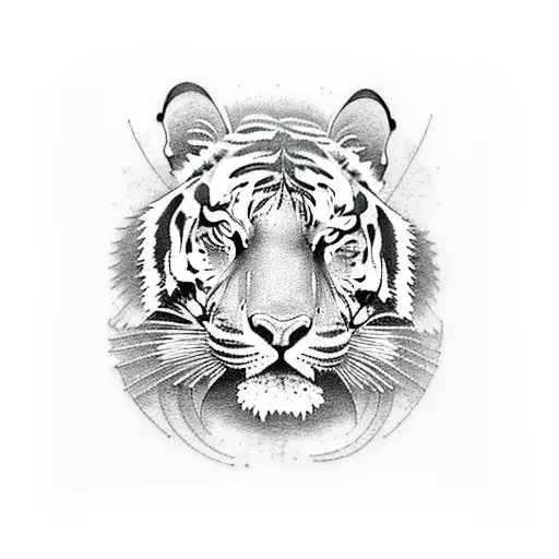 Left Arm Sleeve Tattoo Of A Roaring Tiger