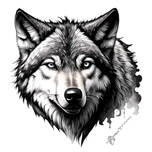 Wolf Tattoos With Yin Yan