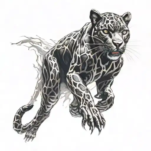 Black Panther Falling Down Arm