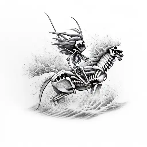 Skeleton Riding Marlin