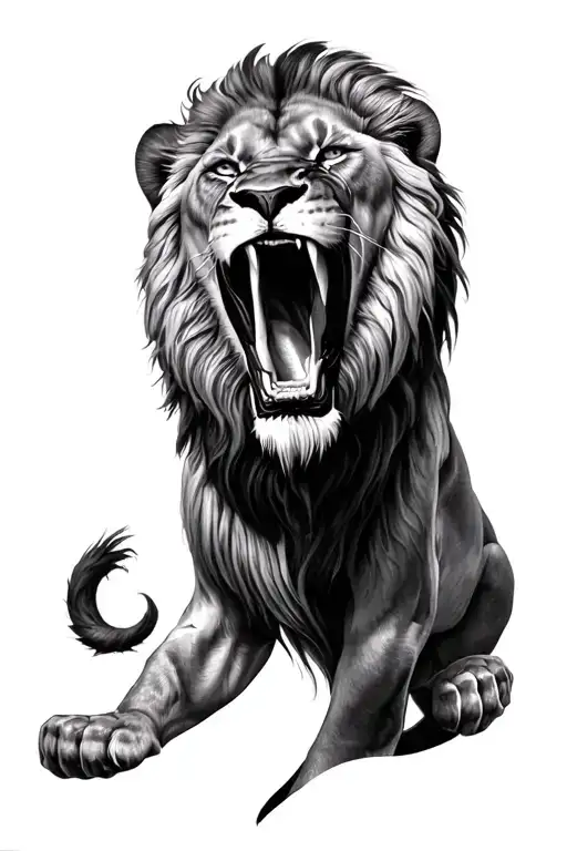 Lion Roaring