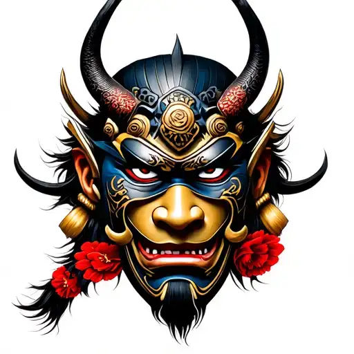 Samurai Oni Mask