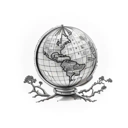 Live Oak Compass Globe