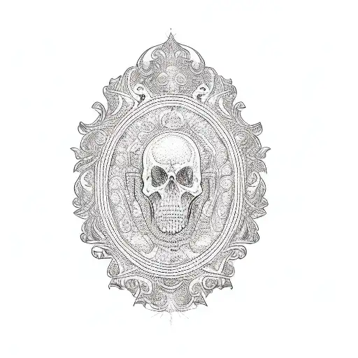 A Black Ornate Frame