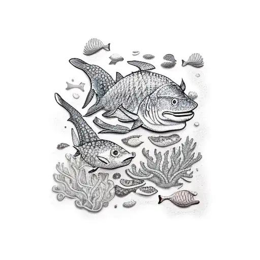 Ocean Sleeve With Reef