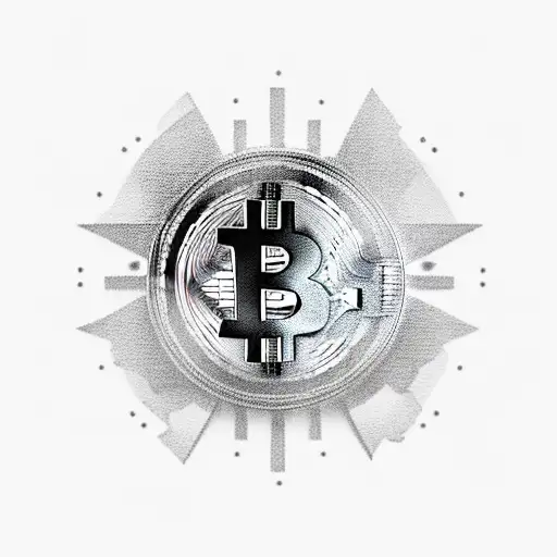 Gun With Bitcoin Symbol