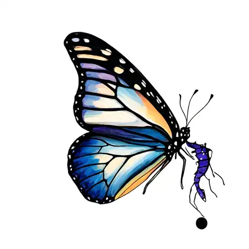 Butterfly With Semicolon