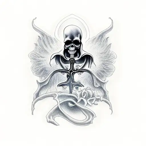 Grim Reaper With Cross