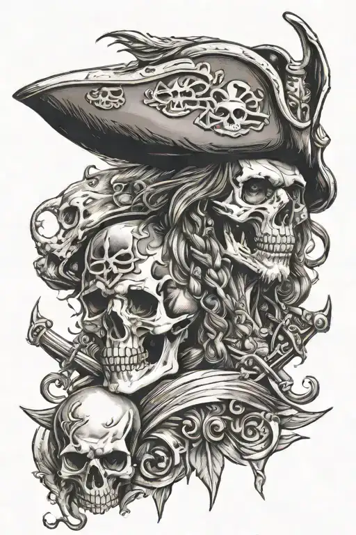 Pirates And Skull