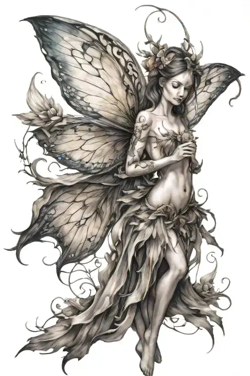 Fairy With Big And Slender Wings