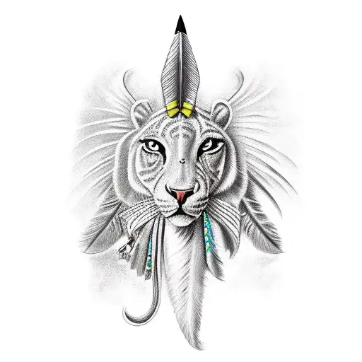 Indian With Bow And Arrow