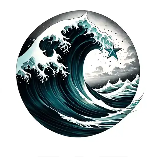 Wave And Star
