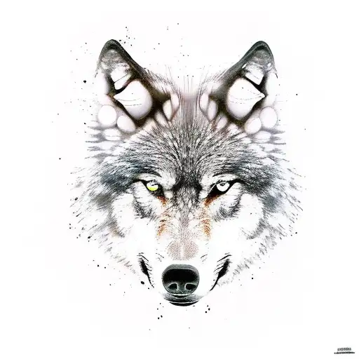 Wolf Footprint Un The Dirt With Interior Space To Put Nanes Inside The Fingers