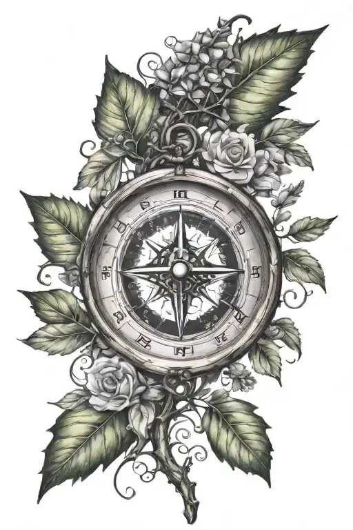 Nordik Compass With De Tree Of Life