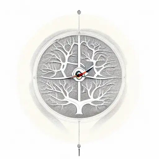 Family Tree With A Clock