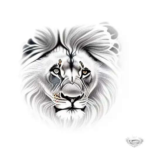 Female Lion With Cub