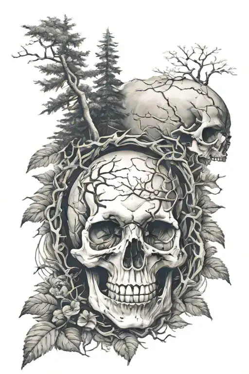 Skull Forest Landscape