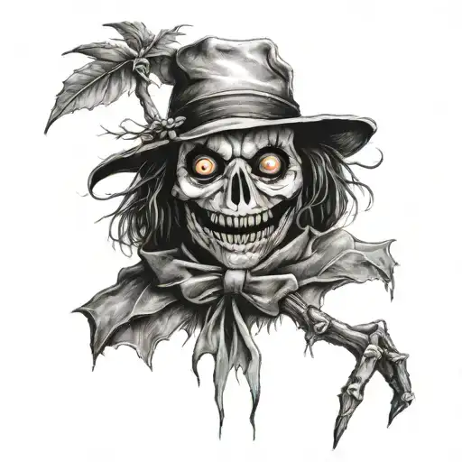 Scarecrow Bird Tim Burton