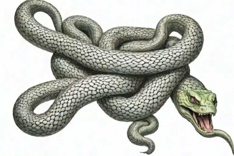 Shivan Trisul With His Snake