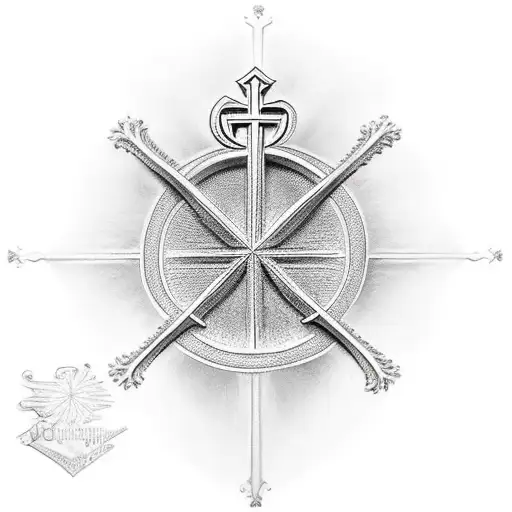 Christian Cross With Bach Music