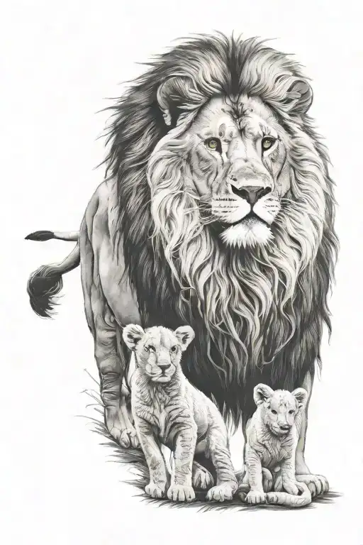 Lion And Lamb Standing