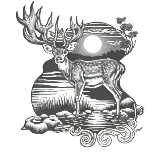 Deer Pond Moonlight Ripples