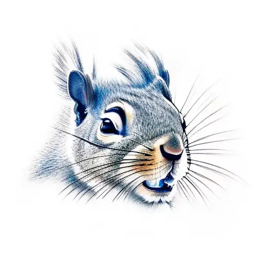 Squirrel Alvin Transforming Into Lion