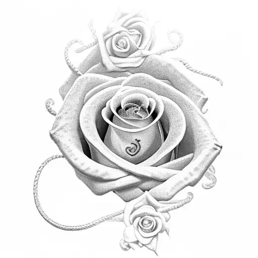 Sword With Coiled Rose