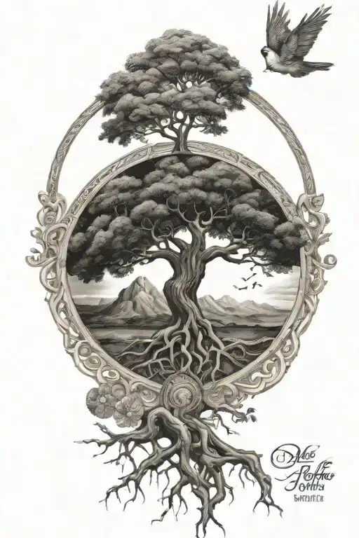 Tree Of Life With Metatron Archangel