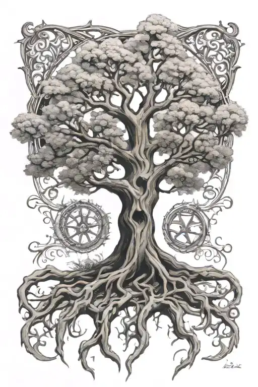 Tree Of Life With Metatron Archangel