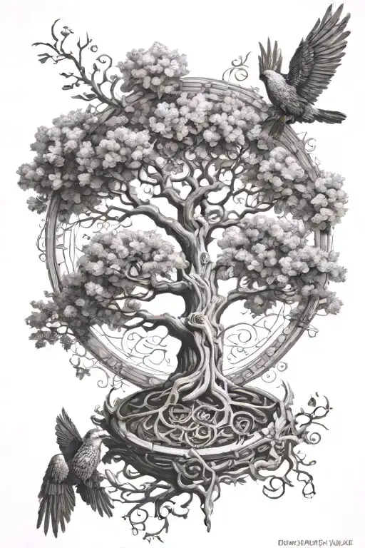 Tree Of Life With Metatron Archangel