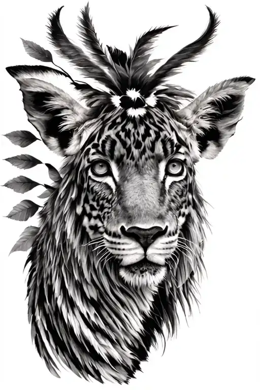 African Animals Zulu Culture Tatto Sleeve