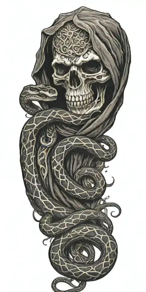 Snakes With Grim Reaper