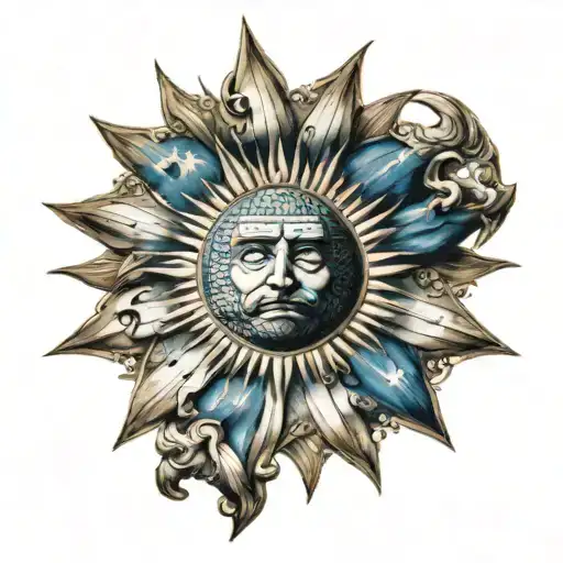 Sun Of The Argentine Flag
