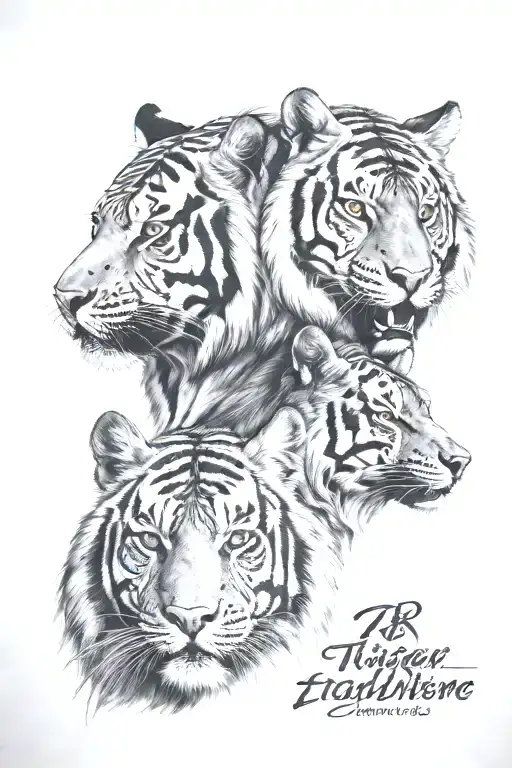 Tiger And Wolf Face